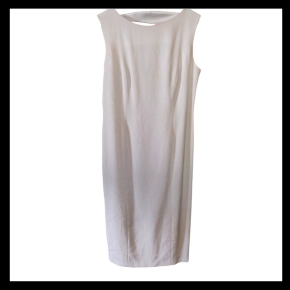Vintage Daymor Couture By Mercedes Ferreira winter white formal dress Midi Dress - Picture 7 of 7